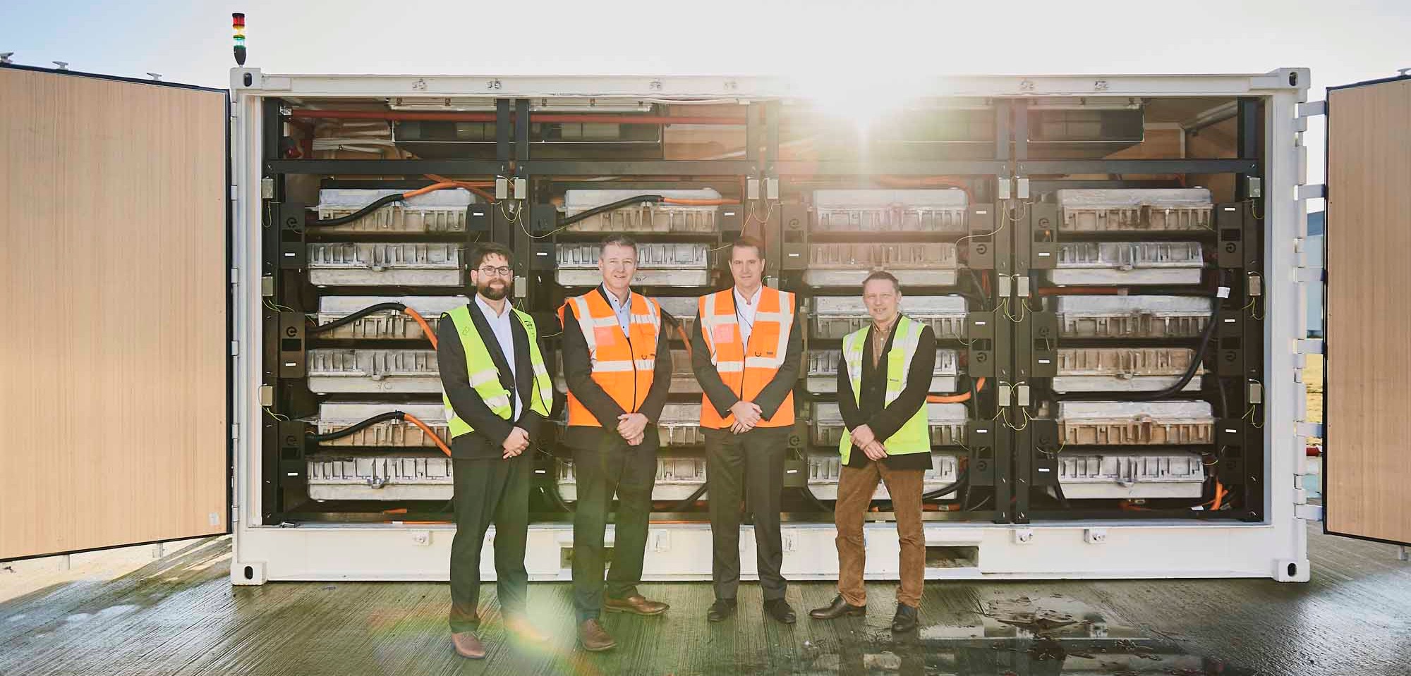 The men behind the second life industrial battery storage unit