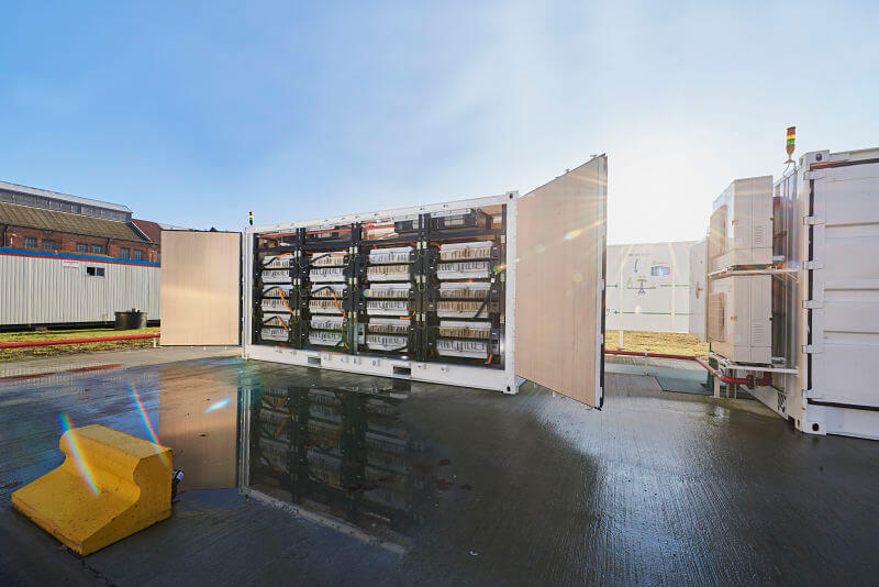 Largest second-life battery storage unit in Belgium